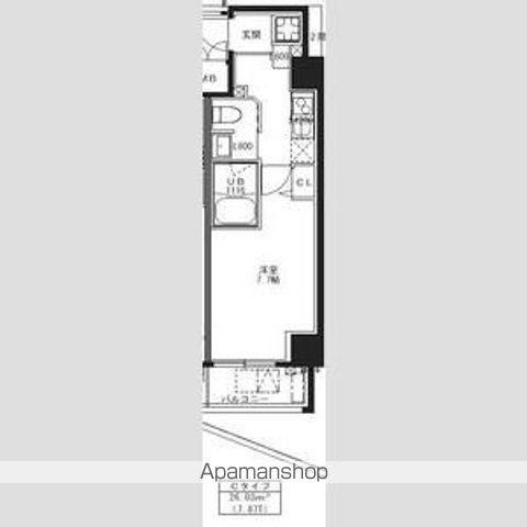 S-RESIDENCE 池袋NORTE(1K/6階)の間取り写真