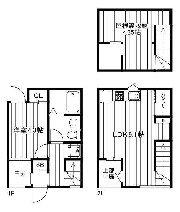 メゾン アンノール(1LDK/1階)の間取り写真