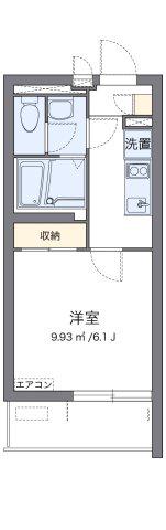 クレイノのぞみA(1K/2階)の間取り写真