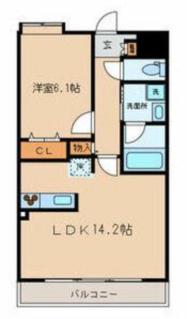 Y′S HAPPINESS(1LDK/4階)の間取り写真