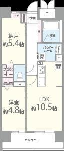 LE・SEL 上町台(1SLDK/6階)の間取り写真