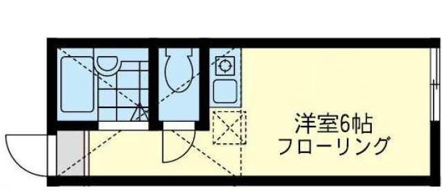 セント・ガーデン鶴見(ワンルーム/2階)の間取り写真