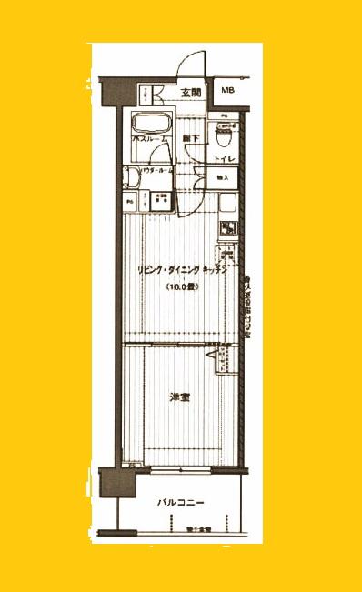 LA.PRYLE SHINYOKOHAMA(1LDK/9階)の間取り写真