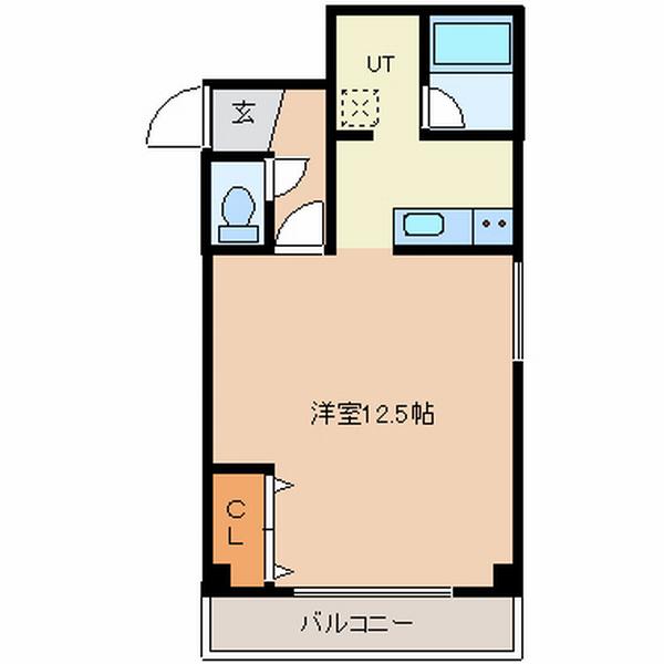 エーコー第5ビル(ワンルーム/6階)の間取り写真