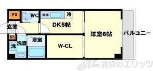 プレジール(1DK/3階)の間取り写真