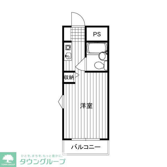 WINBELLソロ川越第6(ワンルーム/4階)の間取り写真