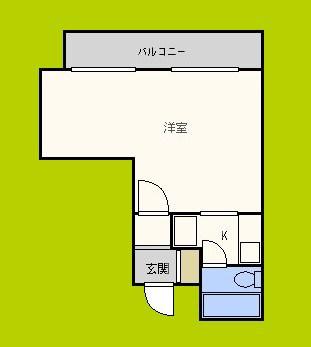 SAKAI-BM南堀江(1K/7階)の間取り写真
