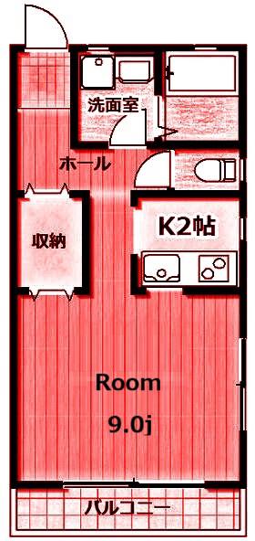 ラウレア(ワンルーム/1階)の間取り写真