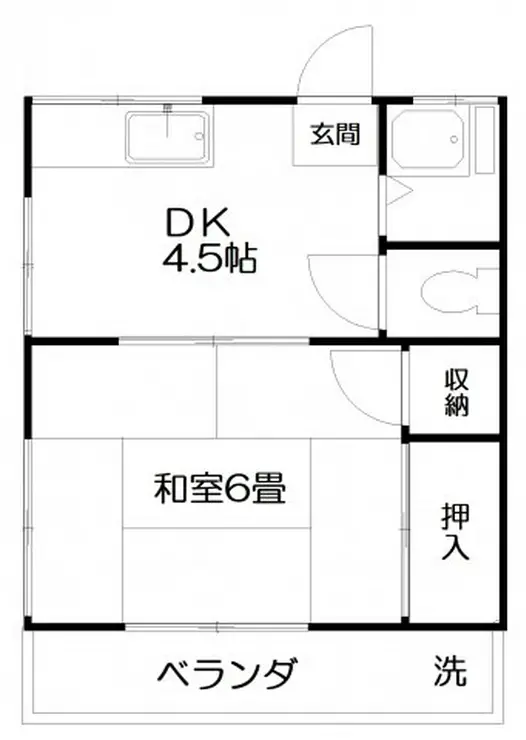 塚本コーポ 2階階 間取り