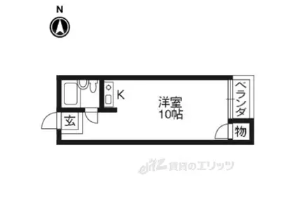 コンフォート津田(ワンルーム/2階)の間取り写真