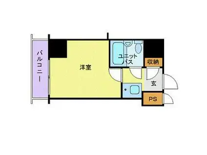 リブポート宇都宮(1K/5階)の間取り写真