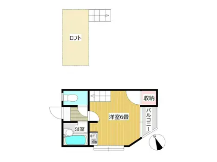 マキシム中央町(ワンルーム/2階)の間取り写真