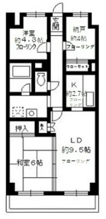 カサグランデ大宮 1階階 間取り