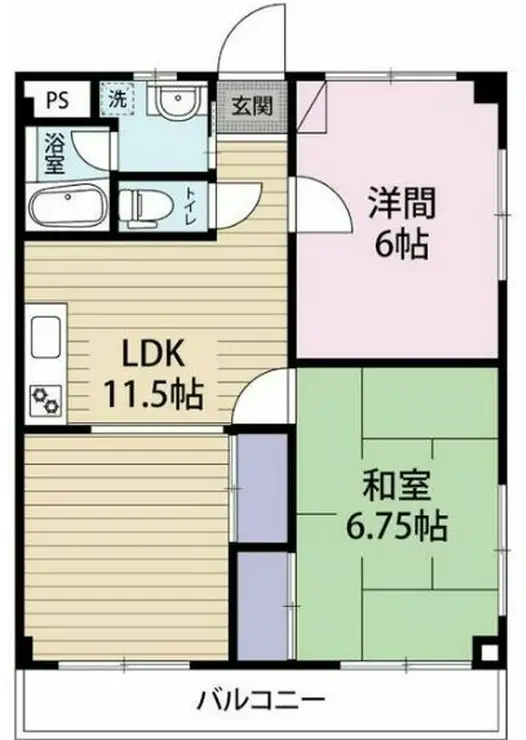 ダイヤモンドハイツ 3階階 間取り