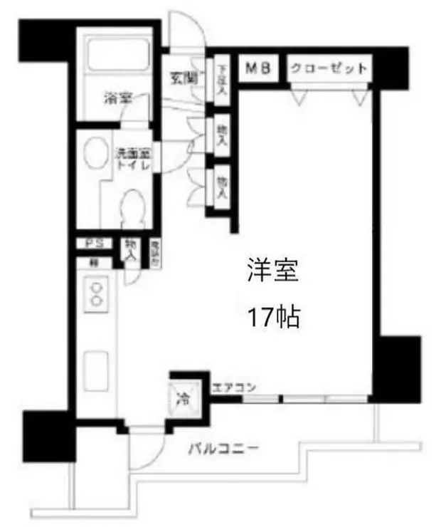 フリーディオ西麻布 11階階 間取り