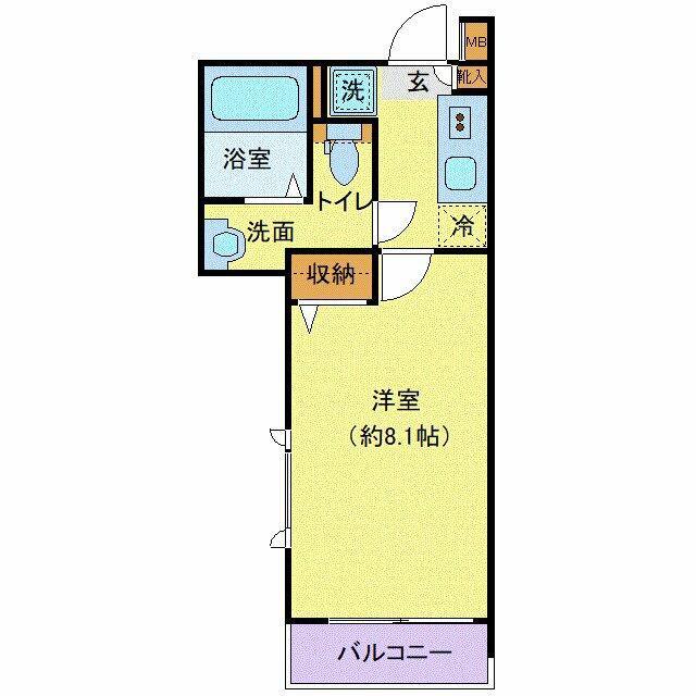 ピアコートTM大泉学園壱番館(1K/2階)の間取り写真