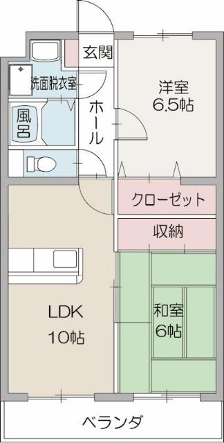 グランTEAO(2LDK/1階)の間取り写真