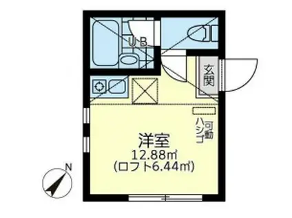 ユナイト汐入ウィリアム・ウォーカー(ワンルーム/2階)の間取り写真