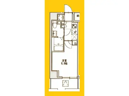 S-RESIDENCE妙蓮寺(1K/3階)の間取り写真