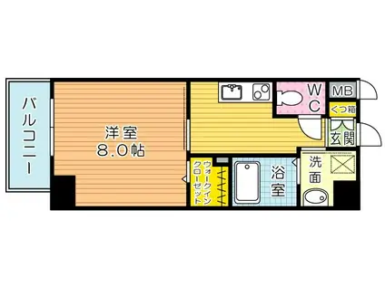 パークテラス浅生(1K/5階)の間取り写真