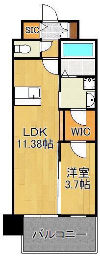 LEGEND高見(1LDK/3階)の間取り写真