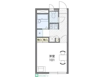 レオパレスリブラII(1K/2階)の間取り写真