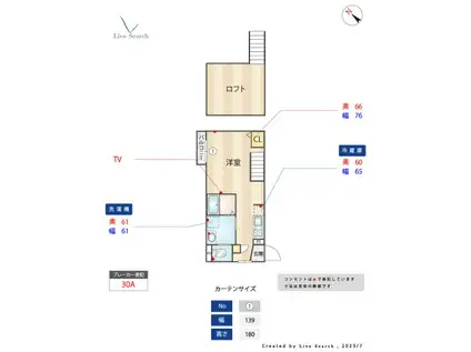 グレイス美野島(ワンルーム/2階)の間取り写真