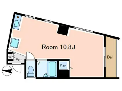 グランディールWADA(ワンルーム/4階)の間取り写真