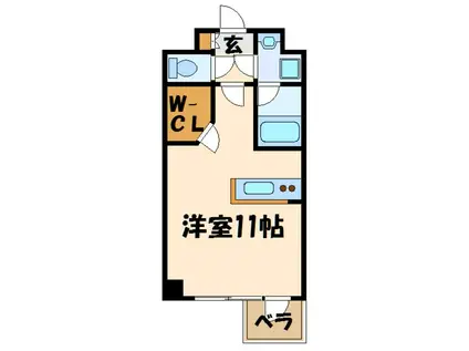 グラーレ・バイロイト(ワンルーム/4階)の間取り写真