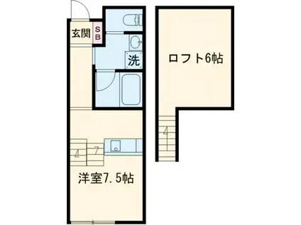 F307(1SK/2階)の間取り写真