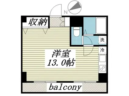 ラ・レジダンス・ド・鷺沼(ワンルーム/5階)の間取り写真