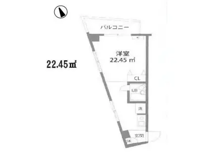 シティーコープ江古田(ワンルーム/4階)の間取り写真