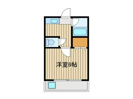 フラット23-4(1K/1階)の間取り写真