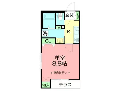 MAISON SAIRAN(1K/1階)の間取り写真