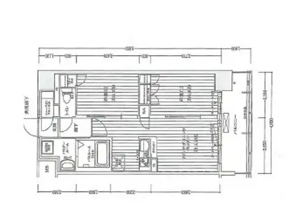 大拓ハイツ22(2LDK/8階)の間取り写真