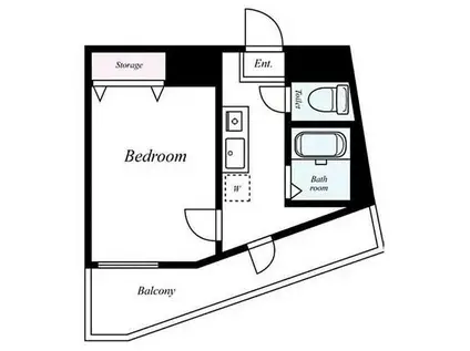 グランジュール目白西(1K/8階)の間取り写真