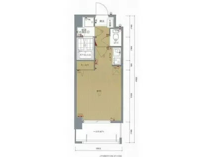 ネストピア大濠公園(1K/3階)の間取り写真