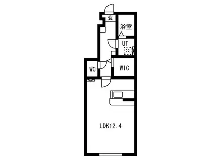 グランシード永盛(ワンルーム/1階)の間取り写真