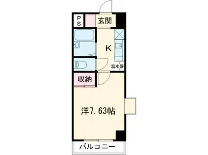 スタンドアップ古市(1K/3階)の間取り写真