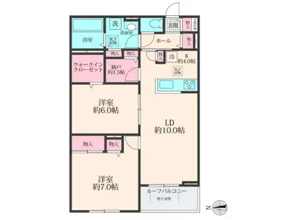 SOLANAII(2SLDK/3階)の間取り写真