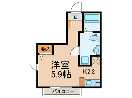 VIADELVENTO(1K/3階)の間取り写真