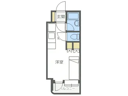 アンセリジェ壱番館(ワンルーム/3階)の間取り写真