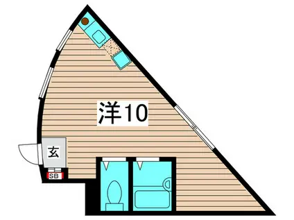 フォートメゾン(ワンルーム/3階)の間取り写真