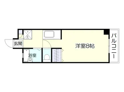 第一匠ハイツ(ワンルーム/4階)の間取り写真