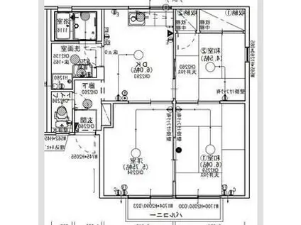 ブルースカイ山本II(2DK/1階)の間取り写真