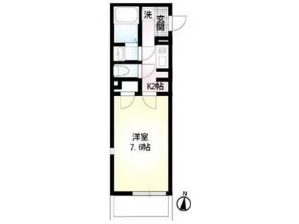 リモーネVIII(1K/3階)の間取り写真