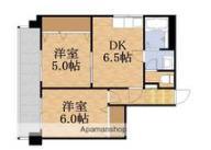 エクセルシオール城東(2DK/9階)の間取り写真