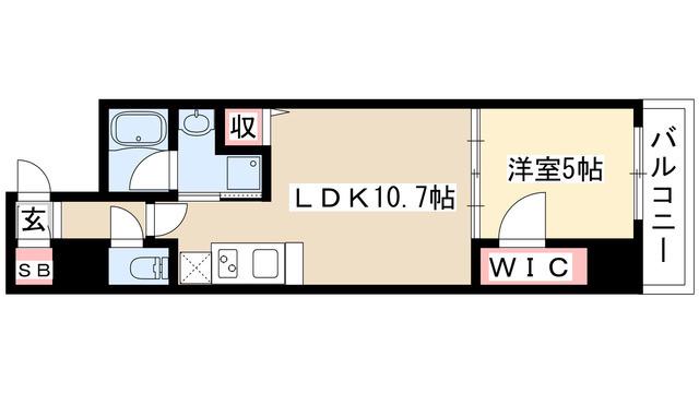 ダイワシティー大須(1LDK/2階)の間取り写真