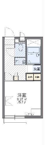 レオパレスサマール梅井(1K/2階)の間取り写真