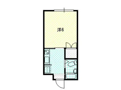 ピソひばりヶ丘A(1K/1階)の間取り写真
